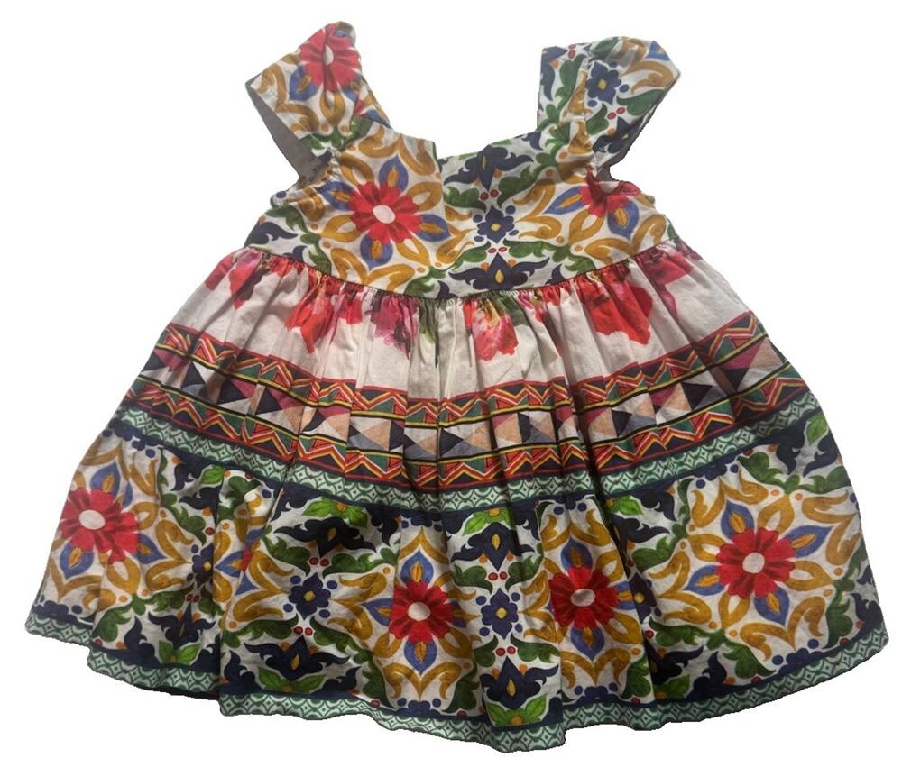Edgehill Collection Baby Girls Dress Bloomers Set Floral Print 12M Boutique